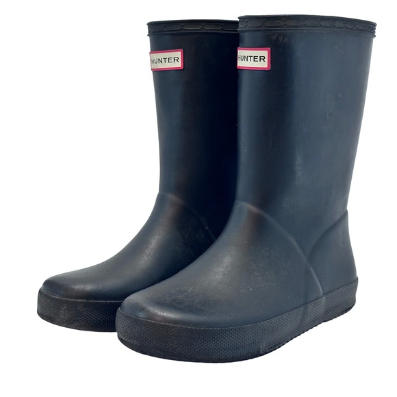 Hunter Other - Hunter Kids Black Classic Rubber Rain Boots Size 12